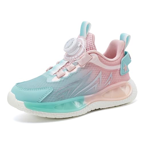 Geymxzik Kinderschuhe Jungen Sportschuhe Kinder Mädchen Laufschuhe Atmungsaktiv Outdoor Turnschuhe Freizeit Sneaker Leicht Hallenschuhe 35EU von Geymxzik