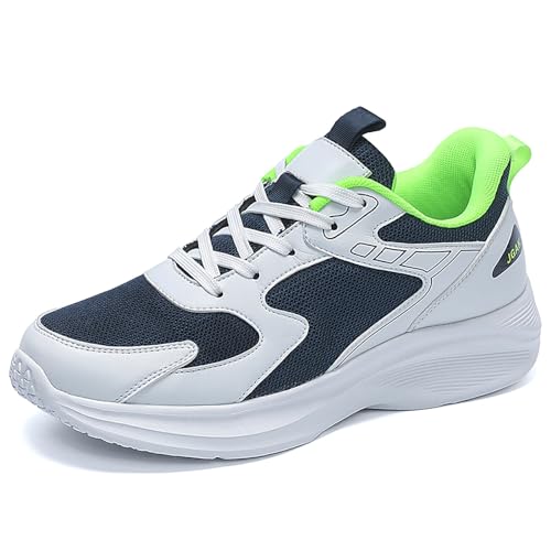 Geymxzik Laufschuhe Herren Turnschuhe Große Größe Sportschuhe Straßenlaufschuhe Fitnessschuhe Joggingschuhe Leichte Sneaker 39EU-50EU 1623 weißblau EU 42 von Geymxzik
