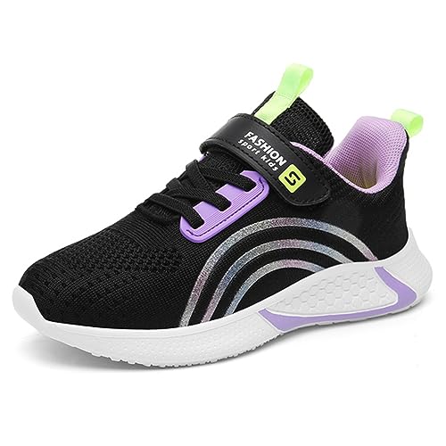 Geymxzik Laufschuhe Kinder Turnschuhe Jungen Mädchen Leicht Klettverschluss Sportschuhe Atmungsaktiv Mesh Sneakers Freizeit Schuhe 28EU von Geymxzik