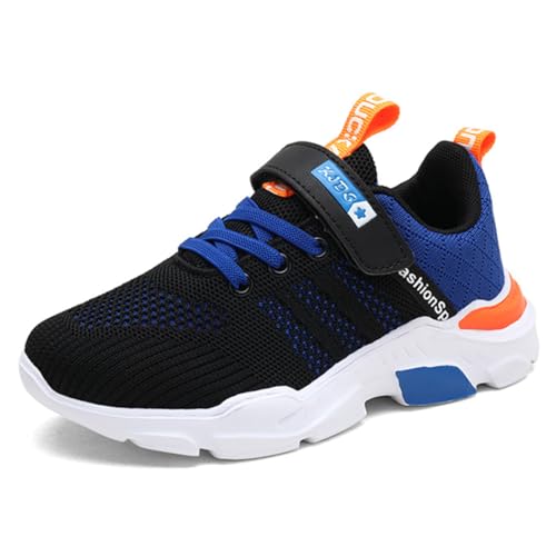 Geymxzik Laufschuhe Kinder Turnschuhe Jungen Mädchen Leicht Klettverschluss Sportschuhe Atmungsaktiv Mesh Sneakers Freizeit Schuhe 28EU von Geymxzik