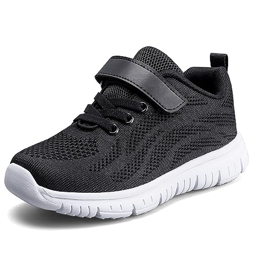 Geymxzik Laufschuhe Kinder Turnschuhe Jungen Mädchen Leicht Klettverschluss Sportschuhe Atmungsaktiv Mesh Sneakers Freizeit Schuhe 35EU von Geymxzik