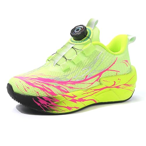 Geymxzik Laufschuhe Kinder Turnschuhe Jungen Schuhe Mädchen Leicht Sportschuhe Atmungsaktiv Mesh Sneakers Freizeit Schuhe 38EU von Geymxzik