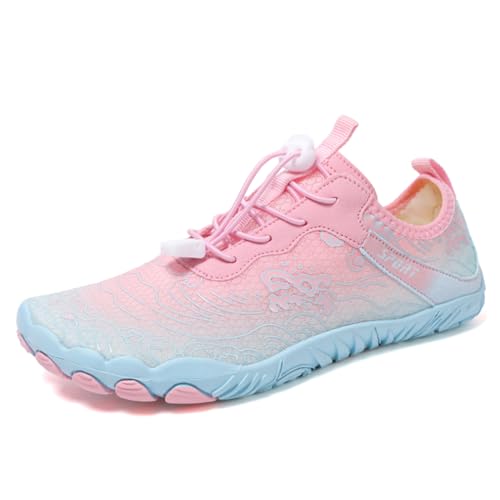 Geymxzik Wasserschuhe für Damen Herren Unisex Badeschuhe Schwimmschuhe Strandschuhe Schnelltrockend Aquaschuhe Surfschuhe Barfuss Schuhe, 39 EU von Geymxzik