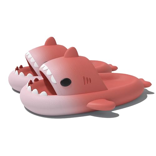Shark Sildes Slippers Damen Herren Hai Badelatschen Sommer Hausschuhe Badeschlappen rutschfeste Unisex Badeschuhe Strand Sandalen Home Pantoffeln Farbverlauf-Rosa EU 40 Shark Sildes Slippers Damen Herren Hai Badelatschen Sommer Hausschuhe Badeschlappen rutschfeste Unisex Badeschuhe Strand Sandalen Home Pantoffeln Farbverlauf-Rosa EU 40 von Geymxzik
