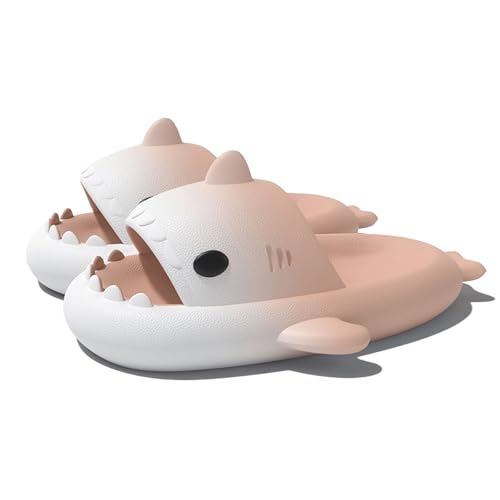 Shark Sildes Slippers Damen Herren Hai Badelatschen Sommer Hausschuhe Badeschlappen rutschfeste Unisex Badeschuhe Strand Sandalen Home Pantoffeln Farbverlauf-weißrosa EU 38 Shark Sildes Slippers Damen Herren Hai Badelatschen Sommer Hausschuhe Badeschlappen rutschfeste Unisex Badeschuhe Strand Sandalen Home Pantoffeln Farbverlauf-weißrosa EU 38 von Geymxzik