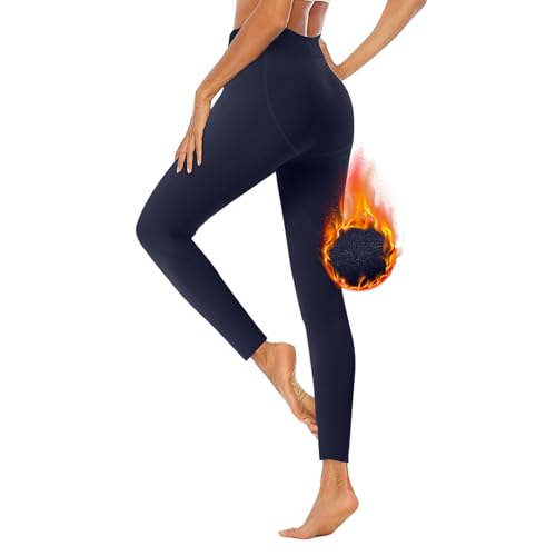 Geyuwoz Thermo Leggings Damen Gefüttert Thermoleggins High Waist Thermohose Fleece Leggins Blickdicht Leggins Warme Laufhose Sporthose Yogahos Strumpfhosen Winter MBU-XL-1 von Geyuwoz