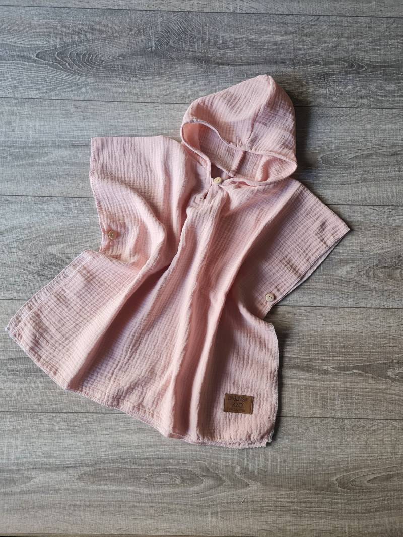 Musselin Strandponcho Badeponcho Für Kinder Und Kleinkinder 100% Baumwolle Poncho Den Sommer Mit Kaputze von Gezeiten