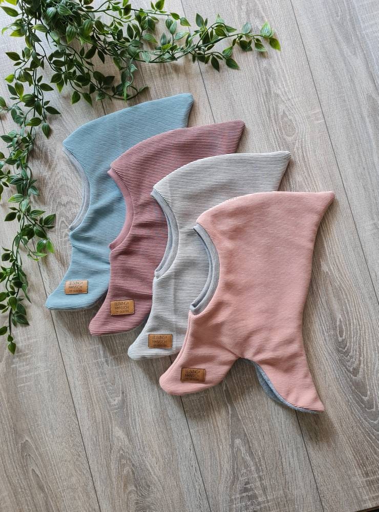 Rib Jersey Hipster Schlupfmütze Zipfelmütze Beanie Strick Rippenjersey Mütze Herbst Winter Warm Baby Kind Mädchen Jungen Gezeiten von Gezeiten