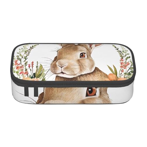 Gfhwpxcnb Federmäppchen mit Hasenrosette, großes Fassungsvermögen, Stiftetasche, Schreibwaren-Organizer, Büro, Make-up-Tasche mit Fach für Mädchen, Jungen und Erwachsene, Schwarz , Einheitsgröße, Gfhwpxcnb Federmäppchen mit Hasenrosette, großes Fassungsvermögen, Stiftetasche, Schreibwaren-Organizer, Büro, Make-up-Tasche mit Fach für Mädchen, Jungen und Erwachsene, Schwarz , Einheitsgröße, von Gfhwpxcnb