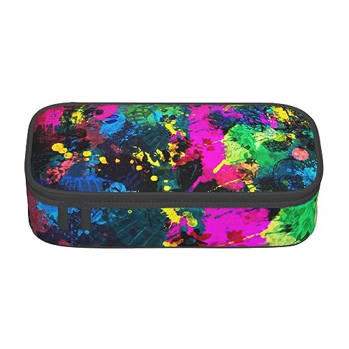 Gfhwpxcnb Federmäppchen mit buntem abstraktem Gemälde, großes Fassungsvermögen, Stiftetasche, Schreibwaren-Organizer, Büro, Make-up-Tasche mit Fach für Mädchen, Jungen und Erwachsene, Schwarz , Gfhwpxcnb Federmäppchen mit buntem abstraktem Gemälde, großes Fassungsvermögen, Stiftetasche, Schreibwaren-Organizer, Büro, Make-up-Tasche mit Fach für Mädchen, Jungen und Erwachsene, Schwarz , von Gfhwpxcnb