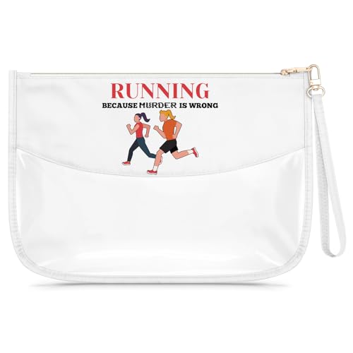 Lustige Make-up-Tasche für Damen, transparent, für Marathon-Liebhaber, Cross-Country-Geschenk, Kosmetiktasche, Weihnachten, Geburtstag, Geschenk für Läufer, Marathonläufer, Sportliebhaber, Schwestern, von Gfhzdmf