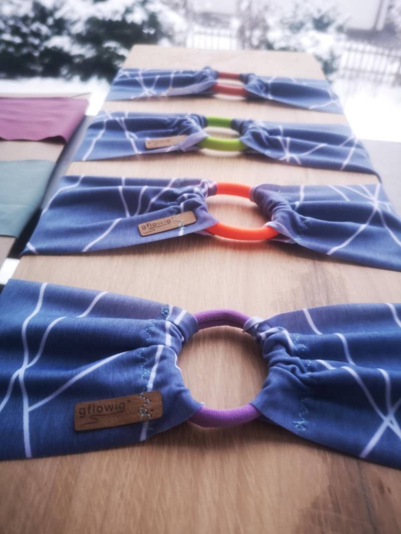 Sport- Und Helmstirnband Mit Gummiband Für Zopf Oder Stirnlampe - Loop Stirnband Air, Atmungsaktiv & Rutschfest von Gflowig