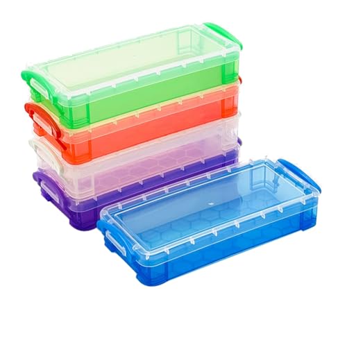 Ggnaxivs 10 Stück Bleistiftboxen Aus Kunststoff mit Großem Fassungsvermögen, Durchsichtiges Bleistiftetui Aus Kunststoff, Buntstiftbox mit Festem Druckverschluss Ggnaxivs 10 Stück Bleistiftboxen Aus Kunststoff mit Großem Fassungsvermögen, Durchsichtiges Bleistiftetui Aus Kunststoff, Buntstiftbox mit Festem Druckverschluss von Ggnaxivs