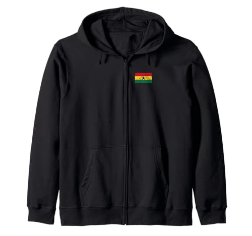 Ghana-Flagge, Grafik für Männer, Frauen, Kinder Kapuzenjacke von Ghana Flag Graphic Store