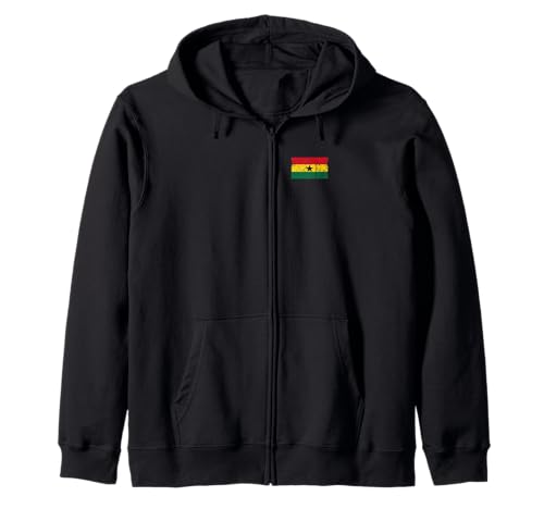 Ghana-Flagge, Grafik für Männer, Frauen, Kinder Kapuzenjacke von Ghana Flag Graphic Store