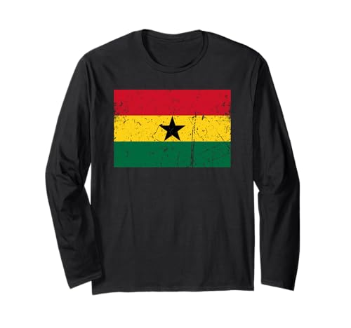 Ghana-Flagge, Grafik für Männer, Frauen, Kinder Langarmshirt Ghana-Flagge, Grafik für Männer, Frauen, Kinder Langarmshirt von Ghana Flag Graphic Store