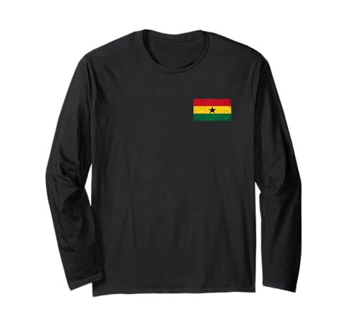 Ghana-Flagge, Grafik für Männer, Frauen, Kinder Langarmshirt von Ghana Flag Graphic Store