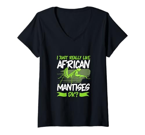 Damen Lieblingstier Ghana-Gottesanbeterin T-Shirt mit V-Ausschnitt Damen Lieblingstier Ghana-Gottesanbeterin T-Shirt mit V-Ausschnitt von Ghana-Gottesanbeterin Designs