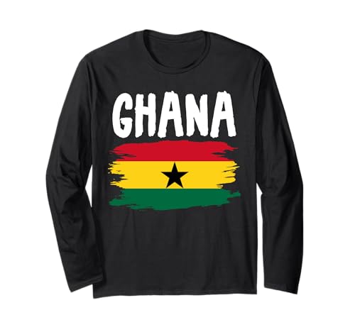 Ghana Roots Heritage Outfit Idee für Kinder & ghanaische Flagge Langarmshirt Ghana Roots Heritage Outfit Idee für Kinder & ghanaische Flagge Langarmshirt von Ghanaian Flag Accessories Outfit Idea For Women