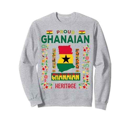 Ghanaische Flagge Heritage Outfit Idee für Frauen & Ghanawurzeln Sweatshirt von Ghanaian Flag Costume Accessories Ideas For Kids