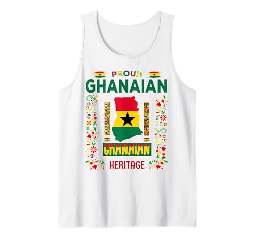 Ghanaische Flagge Heritage Outfit Idee für Frauen & Ghanawurzeln Tank Top von Ghanaian Flag Costume Accessories Ideas For Kids