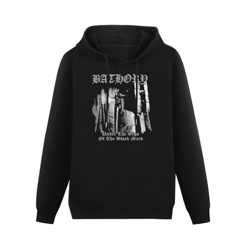 Ghee Bathory Under The Sign of The Black Mark Album Unisex Hooded Printed Pullover Hoodies Mens Black Sweatshirts 3XL von Ghee