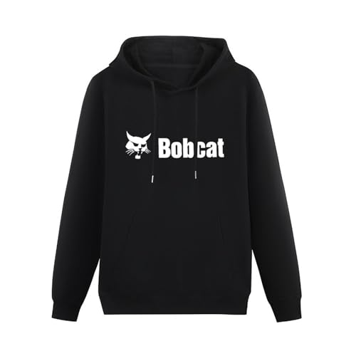 Ghee Bobcat Unisex Hooded Printed Pullover Hoodies Mens Black Sweatshirts 3XL von Ghee