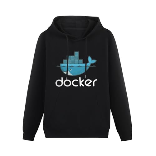 Ghee Docker Unisex Hooded Printed Pullover Hoodies Mens Black Sweatshirts Black 3XL von Ghee