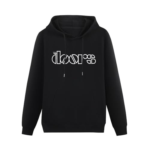 Ghee Doors Unisex Hooded Printed Pullover Hoodies Mens Black Sweatshirts Black XL von Ghee
