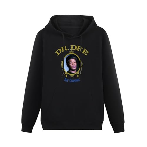 Ghee Dr.DRE The Chronic Unisex Hooded Printed Pullover Hoodies Mens Black Sweatshirts Black XXL von Ghee