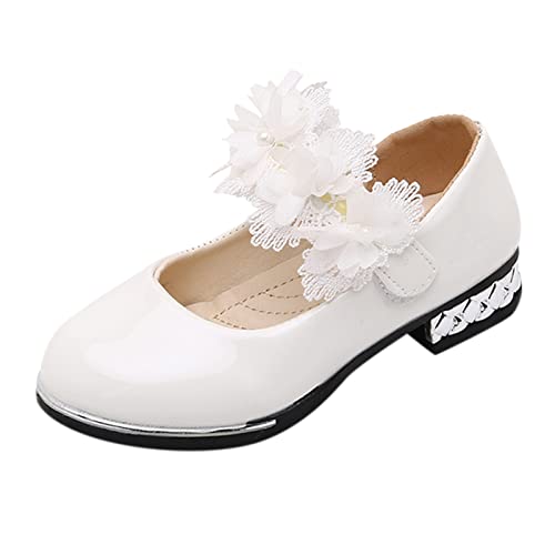 Ghemdilmn Kinder Mädchen Blumen Klettschuhe Beiläufig Mode Flache Schuhe Mädchen Festliche Tanzschuhe Prinzessin Schuhe Frühling-Sommer Jahreszeit Einzelschuhe von Ghemdilmn