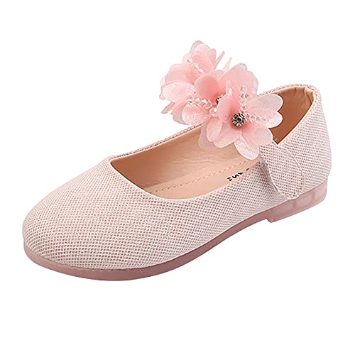 Ghemdilmn Kinder Mädchen Prinzessin Schuhe Kristall Glitzer Schuhe Ballerinas Leder Hochzeitschuhe Kinder Tanzschuhe Fasching KarnevalTanzball Party Flache Schuhe von Ghemdilmn