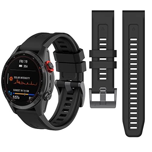 Gheper Uhrenarmband aus Weichem Silikon Kompatibel mit Garmin Fenix 7S/Fenix 6S Pro/Fenix 5S Plus Quick Fit Ersatz Armband für Damen und Herren von Gheper