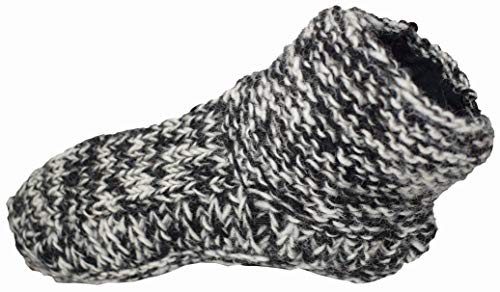 Gheri Handgestrickte Damen-Socken, mit Fleece gefüttert, aus Wolle Gr. Einheitsgröße, g von Gheri