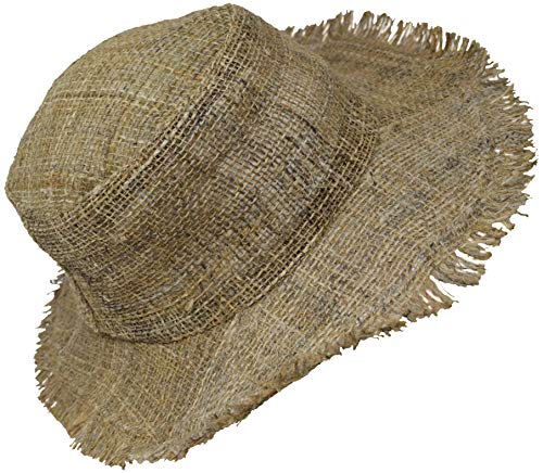Gheri Herren 100% Hanf Natürlich Stroh Sommer Hut Strand Bootsfahrer Panama Breiter Rand Urlaub C von Gheri