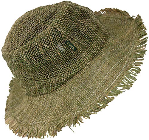 Gheri Herren 100% Hanf Natürlich Stroh Sommer Hut Strand Bootsfahrer Panama Breiter Rand Urlaub L von Gheri