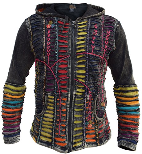 Gheri Herren Baumwolle Messerschnitt Elf Zeigte Darauf Kapuzenpullover Jacke Sommer Medium von Gheri