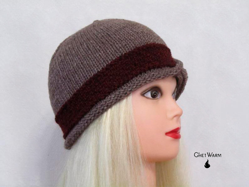 Handgestrickte Retro Mütze. Vintage Hut. Wärmehut. Hand Gestrickte Mützen. Kopfschmuck. Ohrenwärmer. Wintermütze Im Stil von GhetWarm