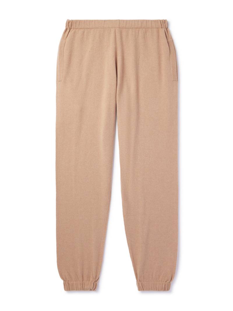 Ghiaia Cashmere - Tapered Cashmere Sweatpants - Men - Brown - L von Ghiaia Cashmere