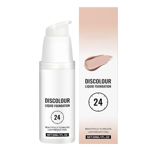 Color Changing Foundation - Selbstbräunendes Make-up Gesicht - Wasserfeste Langzeit-Abdeckung für Damen Herren Jugendliche Date Hochzeit Alltag von Ghjkldha