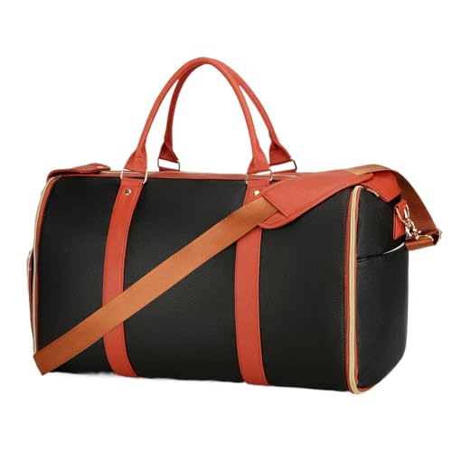 Foldable Travel Bag, Waterproof Weekender Duffel, Spacious Overnight Carryall, Lightweight Luggage Organizer, 20.98x12.99x10.98inches Separate Shoe Compartment for Men and Women von Ghjkldha