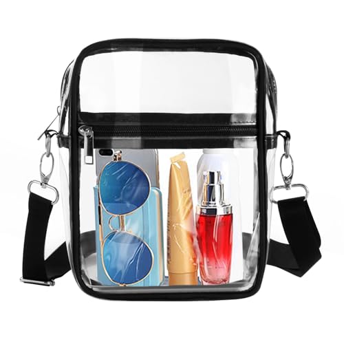 Ghjkldha Clear Cross Body Bag, Transparent Beach Tote, Portable Travel Organizer, Design Enhances Convenience with Spacious Storage, Perfect for Concerts, Festivals, and Sports Venues Ghjkldha Clear Cross Body Bag, Transparent Beach Tote, Portable Travel Organizer, Design Enhances Convenience with Spacious Storage, Perfect for Concerts, Festivals, and Sports Venues von Ghjkldha