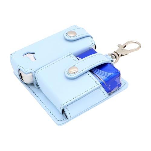 Ghjkldha Vape Case, Pu Leather Organizer, Compact Carrying Pouch, 3.94x3.35x1.18 Inches, Carabiner Clip, Zippered Storage, for Daily Commute Trips Urban Professionals Men Adults Use von Ghjkldha