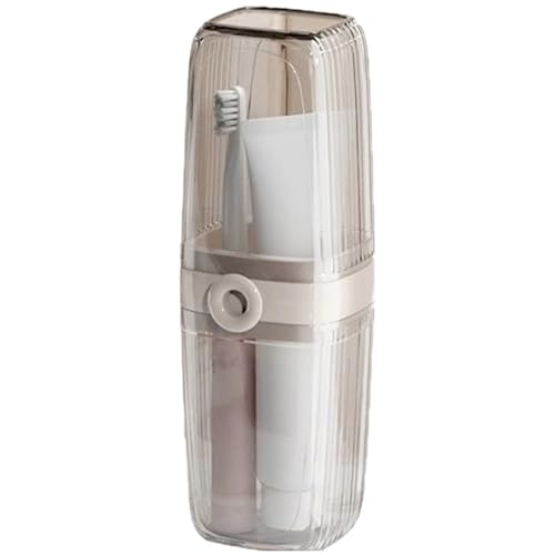 Ghjkldha Zahnbürstenhalter Für Reisen - Zahnbürstenbecher | Aufbewahrung Zahnpasta Organizer für Hotel Reise Camping Zuhause Bad Dusche Kinder Erwachsene von Ghjkldha