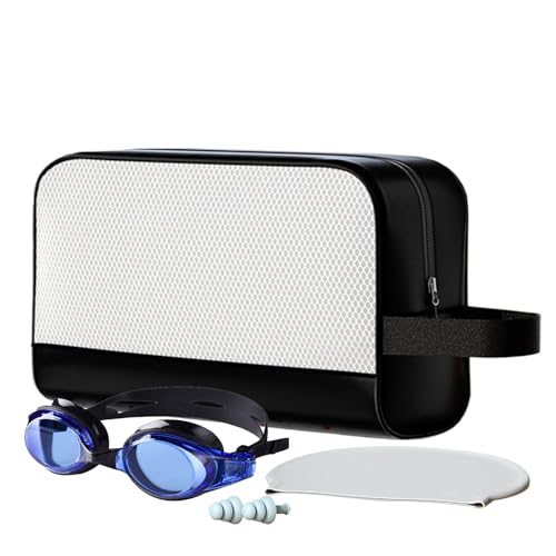 Gym Toiletry Bag for Women, Waterproof Travel Shower Tote, Large Capacity Organizer, Zippered Storage Pouch, Lightweight Design for Swimming Fitness Vacation, 13x6.3 Inches von Ghjkldha