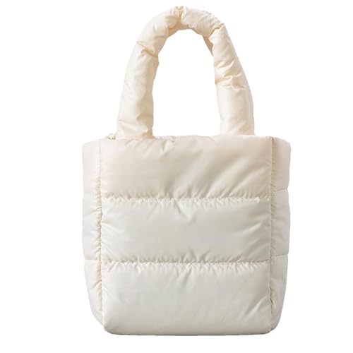 Puffer-Einkaufstasche | Gesteppte Einkaufstasche | Stilvolle gesteppte Tragetasche | Gesteppte Schultertasche, leichte gesteppte Tragetasche, gesteppte Tragetasche für Damen, große gesteppte Tragetasc von Ghjkldha