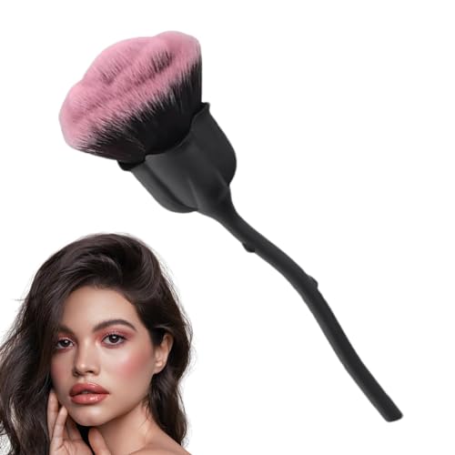 Rosen-Make-up-Pinsel, Rosen-Make-up-Pinsel, Rosenförmige Make-up-Pinsel | Blumen-Rougepinsel, groß, für Gesichtspuder, Make-up-Pinsel Art-Staub-Puder-Entferner-Pinsel, Foundation-Make-up-Pinsel- von Ghjkldha