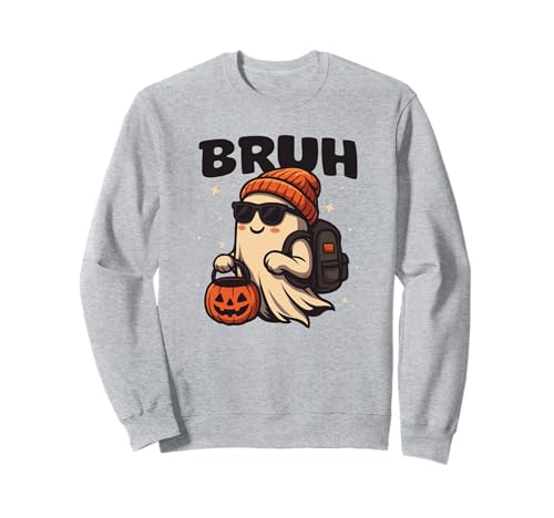Halloween Bruh Ghost Boys Kinder Süßigkeiten oder Leckerli für Lehrer Sweatshirt Halloween Bruh Ghost Boys Kinder Süßigkeiten oder Leckerli für Lehrer Sweatshirt von Ghost Bruh Halloween Shirt For Boys Kids 2025