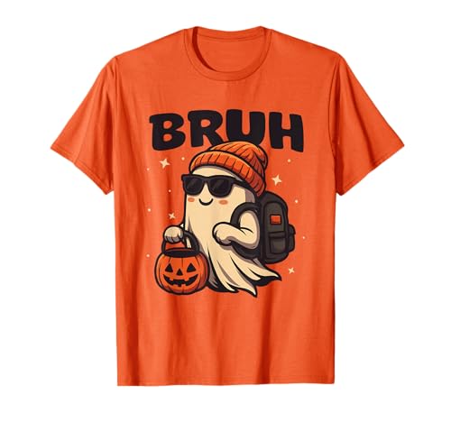Halloween Bruh Ghost Boys Kinder Süßigkeiten oder Leckerli für Lehrer T-Shirt Halloween Bruh Ghost Boys Kinder Süßigkeiten oder Leckerli für Lehrer T-Shirt von Ghost Bruh Halloween Shirt For Boys Kids 2025
