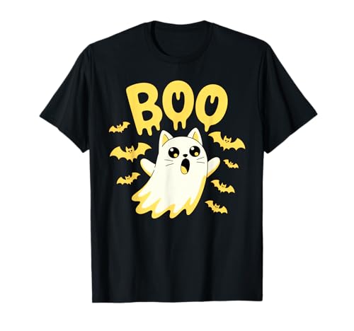 Cat Ghost Boo Nette Kitty Cats Lover Halloween Damen Herren T-Shirt Cat Ghost Boo Nette Kitty Cats Lover Halloween Damen Herren T-Shirt von Ghost Cats Boo Funny Halloween Idea Apparel Sar